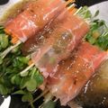 iyo＊'s cooksnap of when they made スティック野菜の生ハム巻きサラダ.