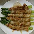 うさ子0212's cooksnap of when they made 筍とアスパラの肉巻きバルサミコソース.