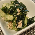 megmilkey's cooksnap of when they made きゅうりとわかめとツナの副菜♪.