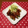 aristoro's cooksnap of when they made スナップエンドウの豚肉巻.