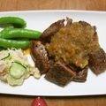靖ママ's cooksnap of when they made 花椒香る中華ソースdeステーキ♪.
