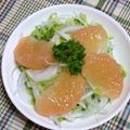 ぴのっちです's cooksnap of when they made 日向夏と新玉ねぎの変わりサラダ.