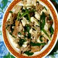 お腹の中のまめちゃん's cooksnap of when they made にら豚炒め☆豆腐うまっ♪.
