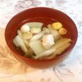 ローズティー＊'s cooksnap of when they made 簡単 筍と鶏のお吸い物.