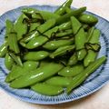 快くん's cooksnap of when they made スナップえんどうの塩こぶ生姜.