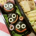 赤い電話's cooksnap of when they made ドラクエ☆スライムおにぎり　　キャラ弁♪.