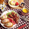 るる☆ひろ's cooksnap of when they made お稲荷さんで鯉のぼり♪簡単キャラ弁.