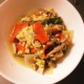 amamiamami's cooksnap of when they made 高野豆腐ときぬさやの玉子とじ.