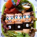vivian☆'s cooksnap of when they made たまごのお寿司deスポンジボブ弁当♪.