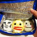 ちび怪獣はるごん's cooksnap of when they made まんまるラップおにぎり☆LINEキャラ弁.