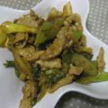 あっこりんママ's cooksnap of when they made セロリと豚肉の炒め物 カレー風味.