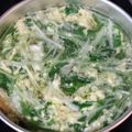 ナビ68's cooksnap of when they made 玉子と水菜のすまし汁.