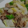 tama-sora's cooksnap of when they made 豚肉・白菜の野菜炒め.