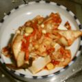 toshiebaba's cooksnap of when they made ピリから！キムチやっこ☆.