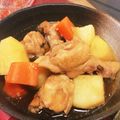 Melina87's cooksnap of when they made 手羽元とじゃがいもの甘辛煮.