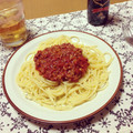 tonryuuki's cooksnap of when they made 【簡単】ミートソーススパゲティ.
