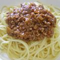 ぴんく。's cooksnap of when they made 簡単！お好みソースでミートソース☆.