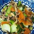 shioshio31's cooksnap of when they made チンゲン菜と豚肉のオイスターソース炒め.