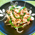 hapiyumi's cooksnap of when they made ひき肉ともやしとニラの豆板醤炒め.