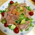 Nyukichan's cooksnap of when they made アボガド＆水菜＆生ハムのグレフルサラダ.