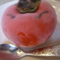 iyo＊'s cooksnap of when they made ✿柿だけでシャーベット✿.