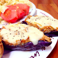 erc_16's cooksnap of when they made ☆とろ旨えのきソース米茄子チーズ焼き☆.