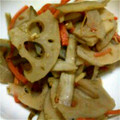 ユーロン's cooksnap of when they made 蓮根＆牛蒡の甘辛きんぴら.