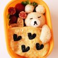 hideharuka's cooksnap of when they made リラックマ おひるね キャラ弁☆.