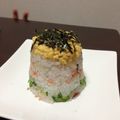 tantan3ママ's cooksnap of when they made ミニケーキちらし寿司.