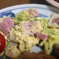 ぱこクッキィ's cooksnap of when they made 春キャベツのふわ玉マヨ炒め♫.