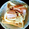 ＊なぁ＊'s cooksnap of when they made 簡単ハムエッグ食パン.