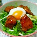 のん＊＊'s cooksnap of when they made 黒酢からあげ丼.