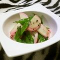 レモンジャ's cooksnap of when they made キヌサヤとかまぼこのソテー.