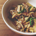 まちゃぉ's cooksnap of when they made 簡単♪たけのこと豚肉の塩炒め☆.