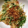 rioka515's cooksnap of when they made 水菜、大根、ベーコンのポン酢いため.