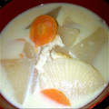 ﾚｲﾁｬ's cooksnap of when they made 簡単★大根と揚げの豆乳スープ.