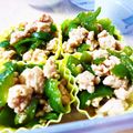 mayumi！'s cooksnap of when they made 鶏ミンチとピーマンの中華炒め.