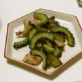 Nana983's cooksnap of when they made ゴーヤのゴマ味噌炒め.