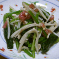 らんらん＊'s cooksnap of when they made ほうれん草とえのきだけの梅肉和え.