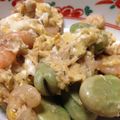 ラブにゃんこ's cooksnap of when they made えびとそら豆の卵いため.