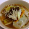 wave0073's cooksnap of when they made 簡単 野菜餃子スープ.