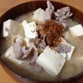 mamukana's cooksnap of when they made ＊後一品に＊豚肉とお豆腐の味噌煮込み＊.