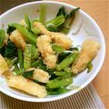 09mik's cooksnap of when they made 小松菜と油揚げのポン酢和え.