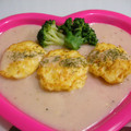 真実イチロ's cooksnap of when they made ほたて＆はんぺんのふんわり焼き♫.