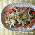 オレンジデイ's cooksnap of when they made 鰹のたたきとトマトののっけ盛りサラダ.