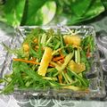 mielle's cooksnap of when they made 簡単　炙り揚げと彩り野菜のハリパリサラダ.