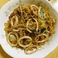 せつみか's cooksnap of when they made シンプルいか焼きそば☆オイスターソース.