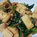 なっちゃんママ＊゜'s cooksnap of when they made 小松菜・油揚・白菜・ツナ炒め.