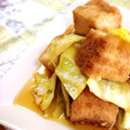 ぽむぽむ★'s cooksnap of when they made 厚揚げとキャベツの胡麻酢和え♡.