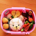 ソフィ姫's cooksnap of when they made ジャッキーの妹♪ルルとロロのキャラ弁❤️.